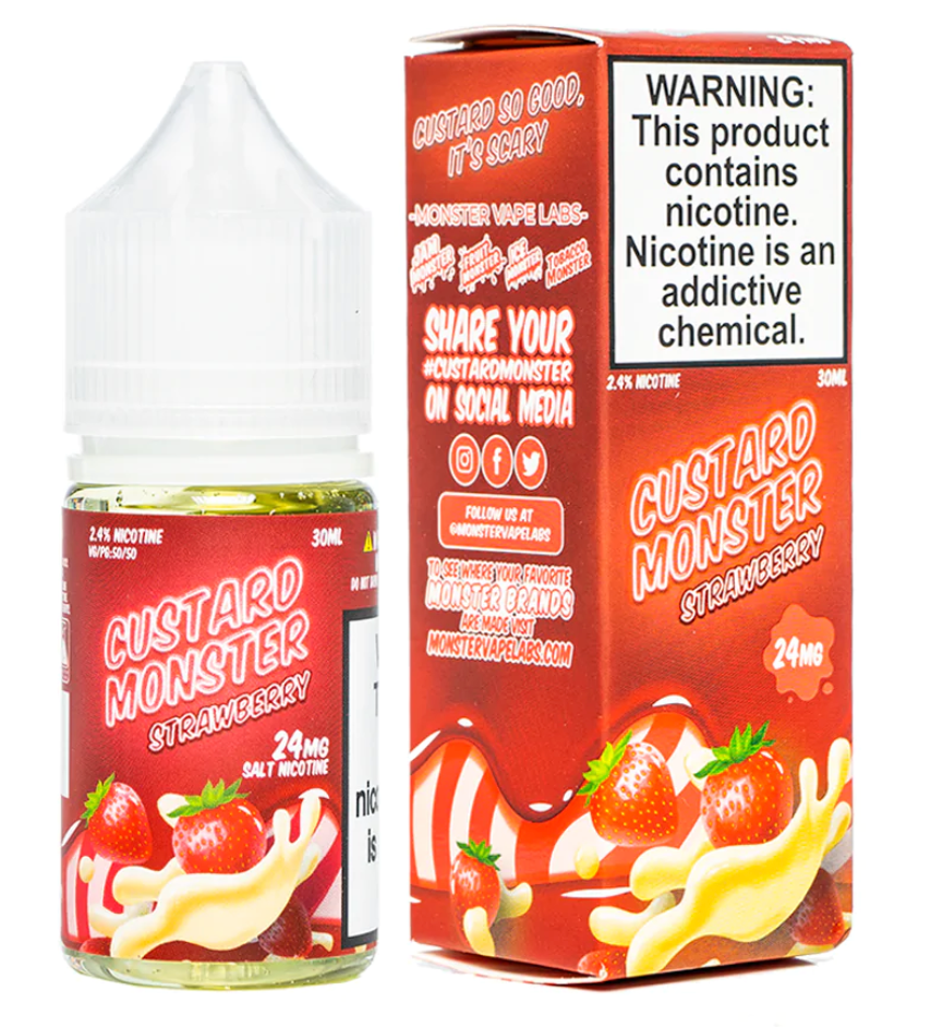 Custard Monster Salt - Strawberry